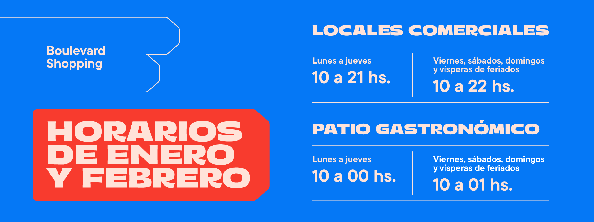 Copia de Horarios de verano BOULEVARD_1920x720